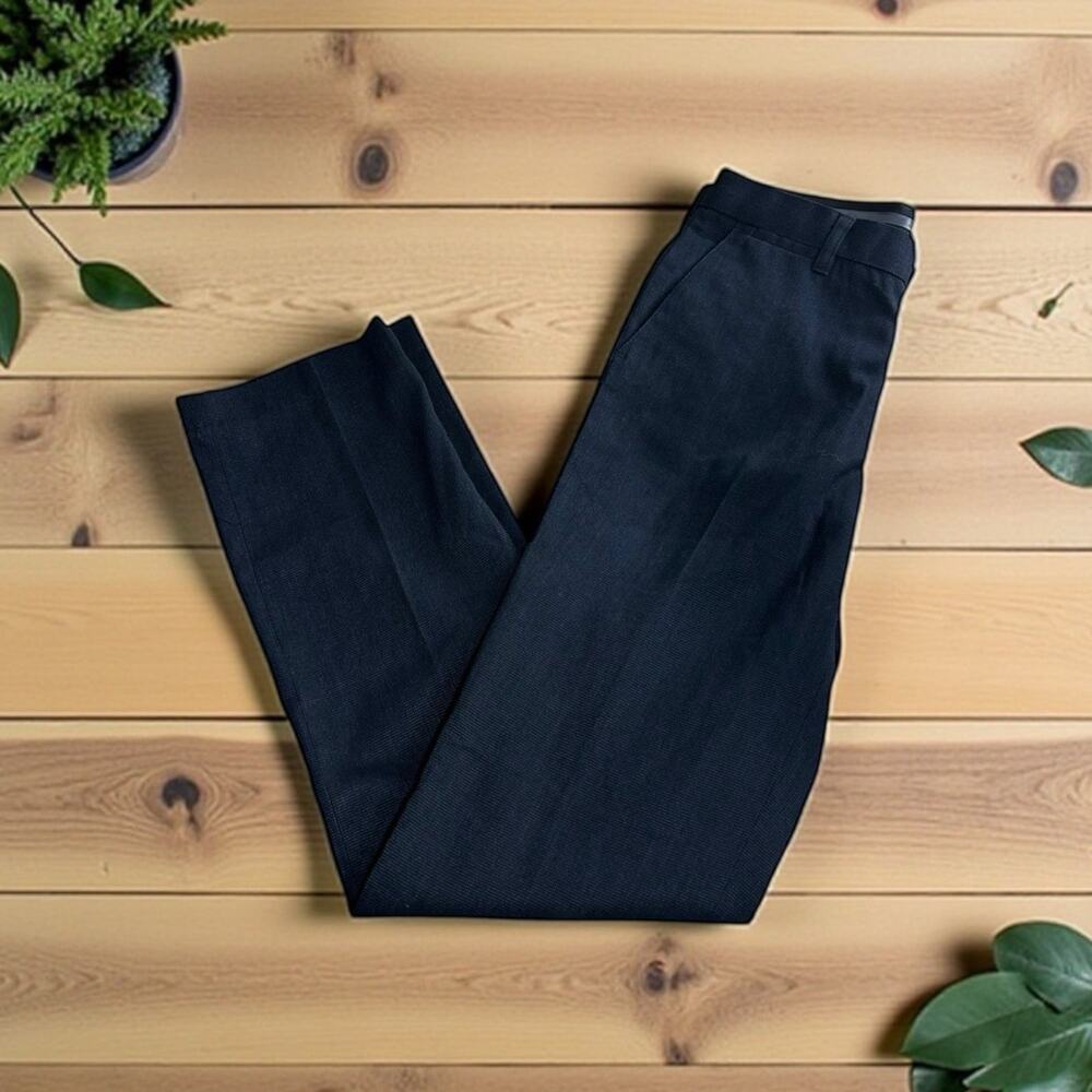 Men's H&M Navy Blue Dress Pants Sz 32 Regular 32" Inseam Business Career Wear
